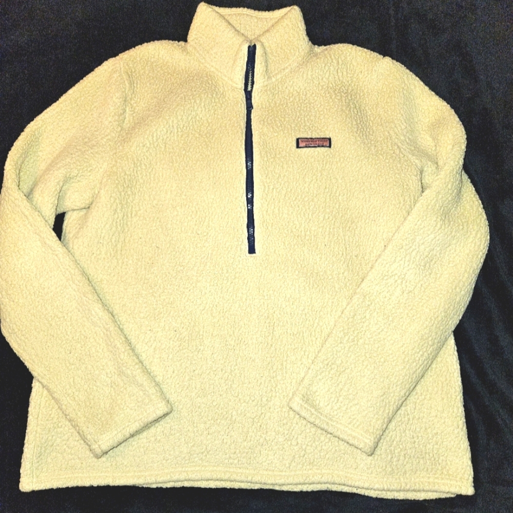 Vineyard Vines Womans Sherpa Pullover Jacket - Picture 3 of 8